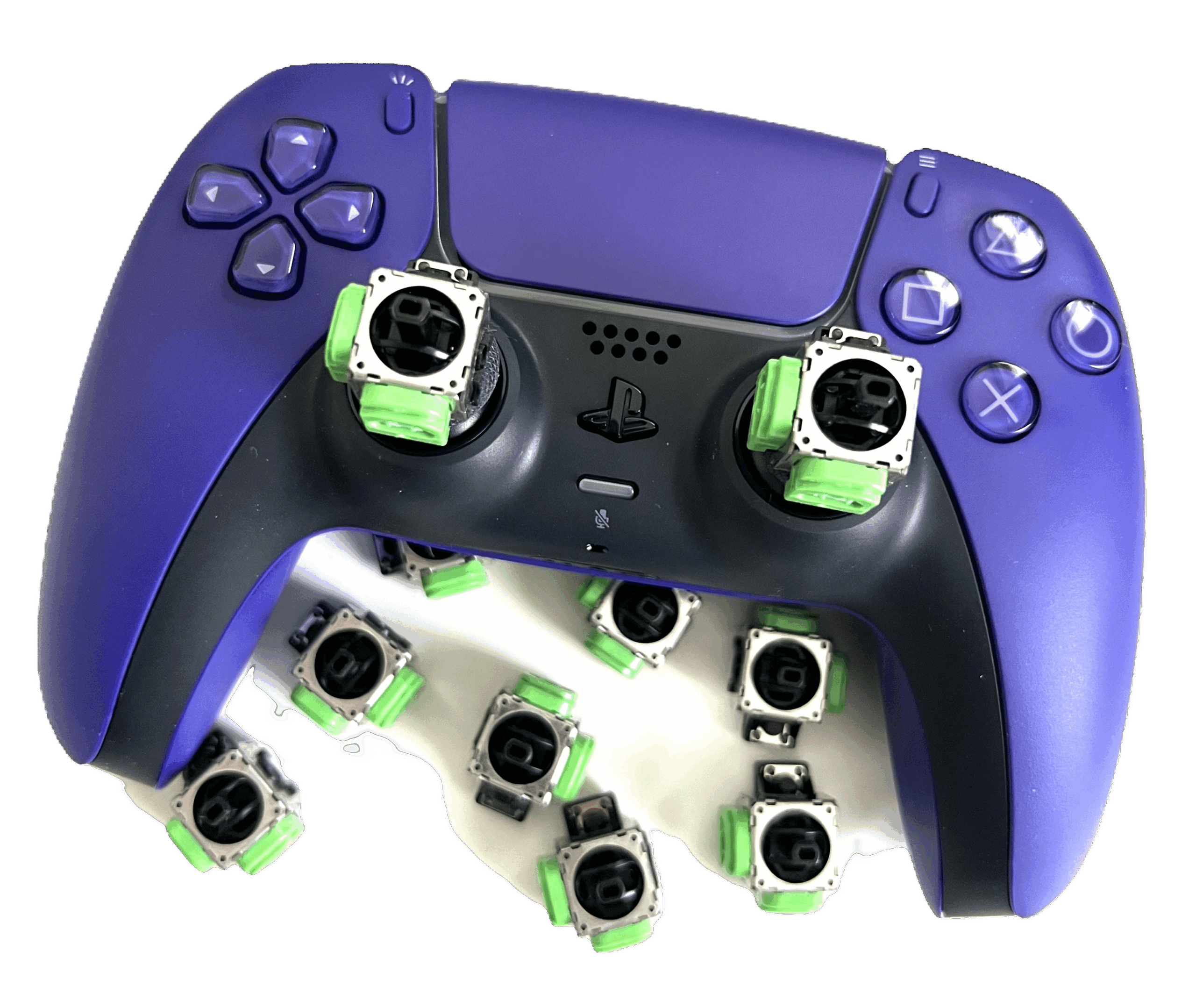 Consoleexpert Almere Playstation 5 controller stick drift reparatie met tmr joysticks nu 23,95 met Gratis Thumbsticks.